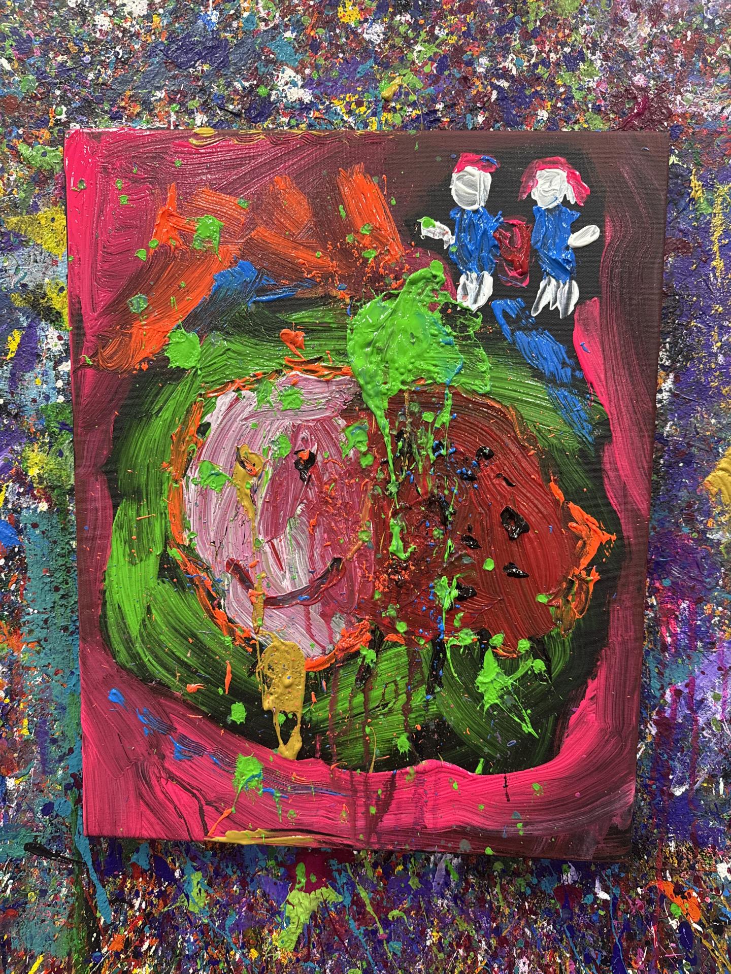 An artists interpretation of a lady bug